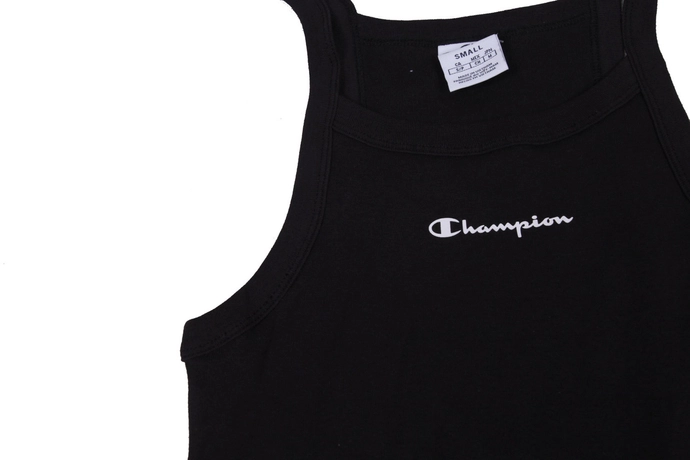 Koszulka tank top damski Champion Small Logo czarna