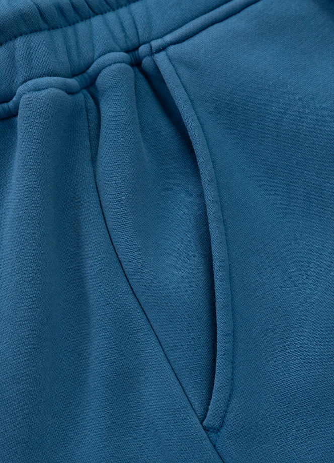 Spodenki szorty dresowe męskie Pitbull Lancaster 2 Washed niebieskie