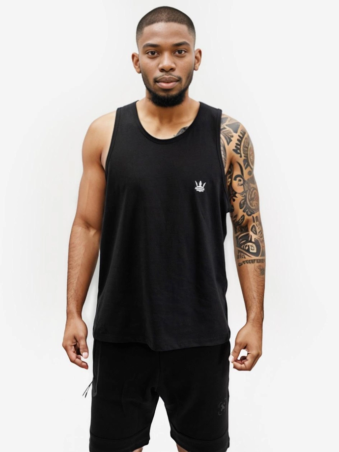 Koszulka męska tank top Jigga Wear Mini Crown czarna
