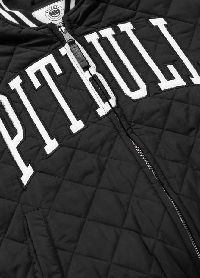 Kurtka męska przejściowa bejsbolówka Pit Bull Jupiter czarna