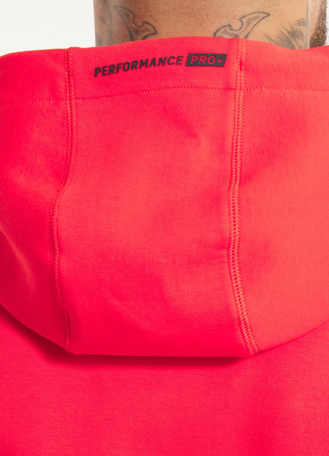 Bluza męska z kapturem Pitbull Pit Bull Dogwood czerwona