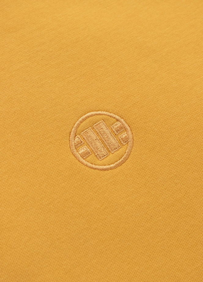 Bluza męska bez kaptura Pitbull Pit Bull Lancaster 2 Washed żółta