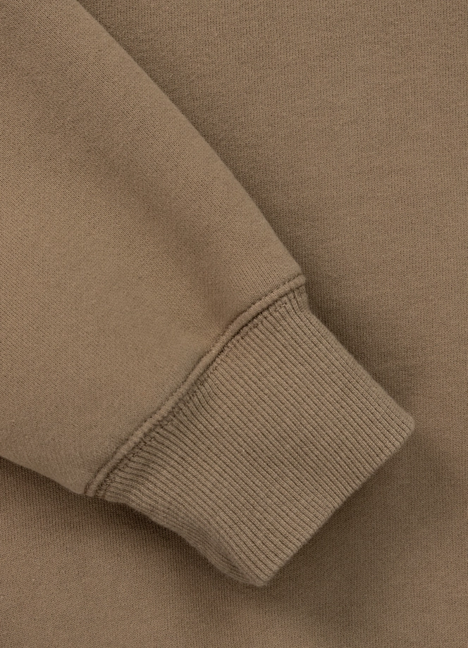 Bluza damska oversize Pitbull Pit Bull Tyrian crewneck brązowa