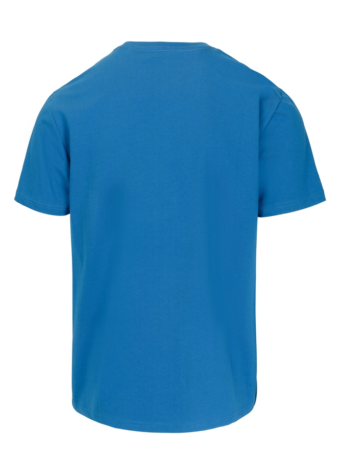 Koszulka męska T-Shirt Pit Bull Pitbull Logo Palms niebieska