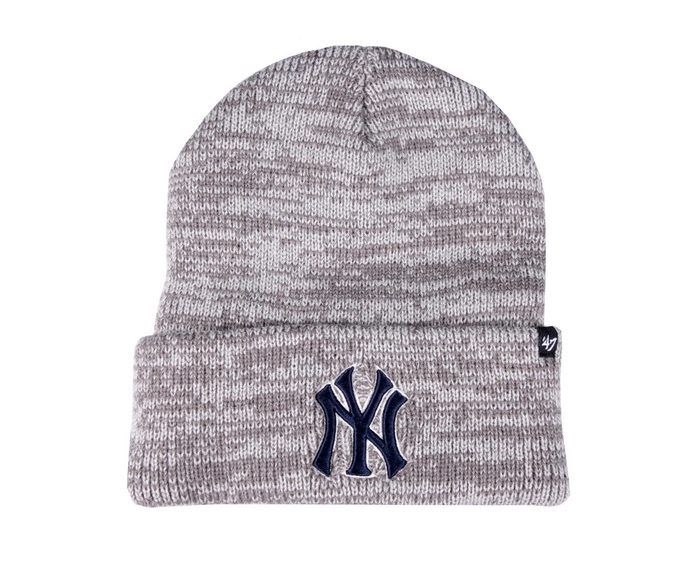 Czapka zimowa unisex 47 Brand MLB New York Yankees peper szara