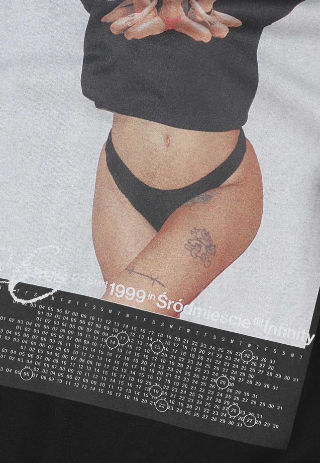 Koszulka męska t-shirt oversize Prosto Callendar czarna