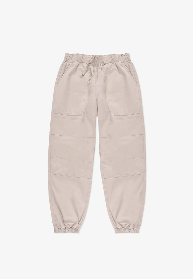 Spodnie męskie Jogger Jeans Baggy Prosto Slate beżowe