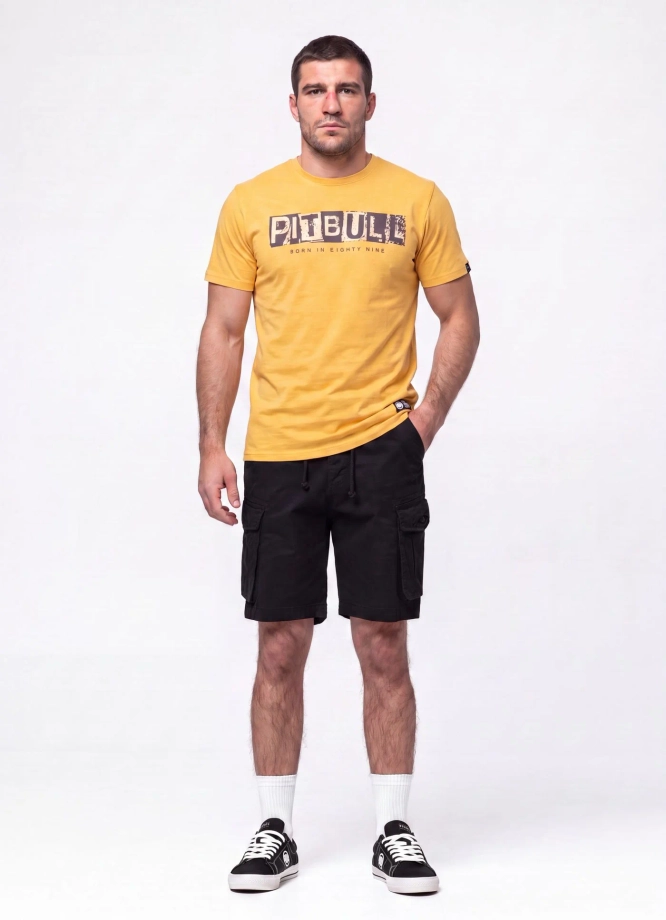 Koszulka męska T-Shirt Pitbull West Coast Blacky żółty