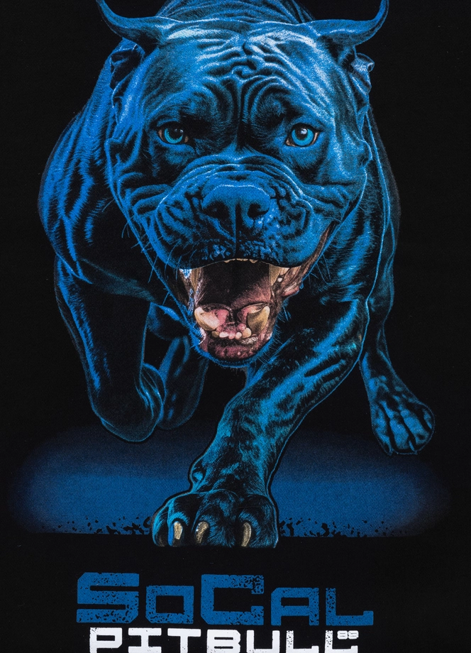 Bluza męska z kapturem Pitbull Pit Bull In Blue hooded czarna