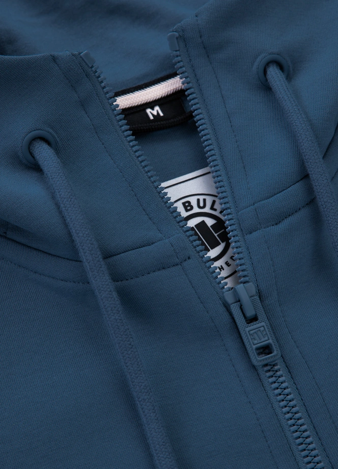 Bluza męska rozpinana z kapturem Pit Bull Sampson 25 ZIP ciemno niebieska