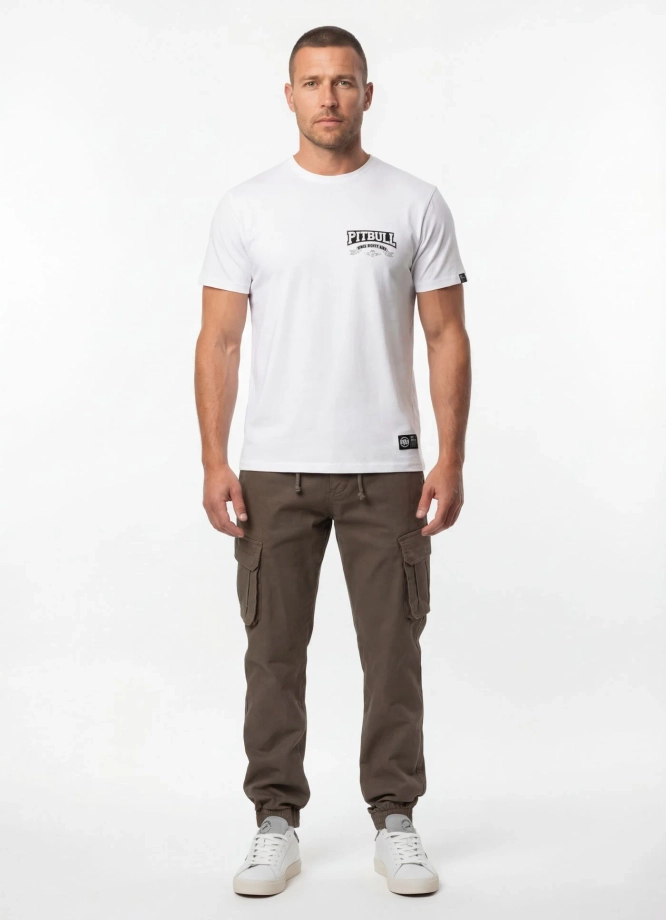Koszulka męska T-Shirt Pitbull Troublemaker biała