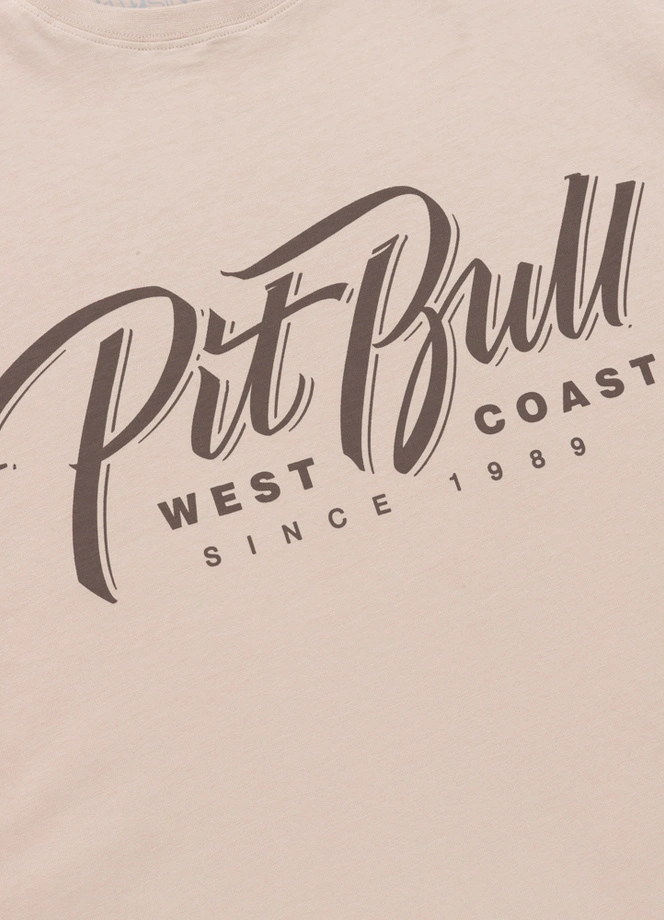 Koszulka męska T-Shirt Pit Bull Pitbull El Jeffe ultra jasna kremowa