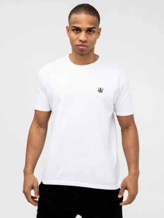 Koszulka t-shirt męski Jigga Wear Mini Crown biała