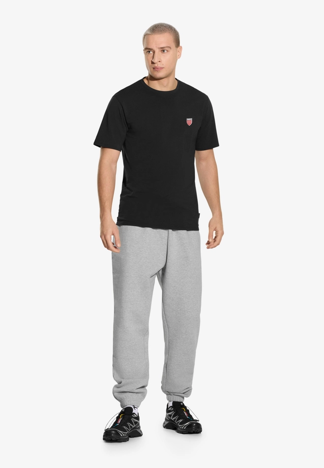 Koszulka męska t-shirt Prosto Shield Slim czarna