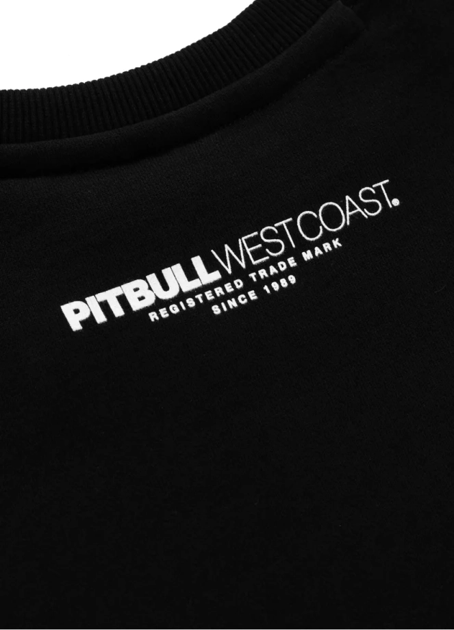Bluza męska bez kaptura Pitbull Pit Bull Classic Logo czarna