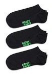 Skarpety Happy Socks 3-Pack Solid Low Socks czarne