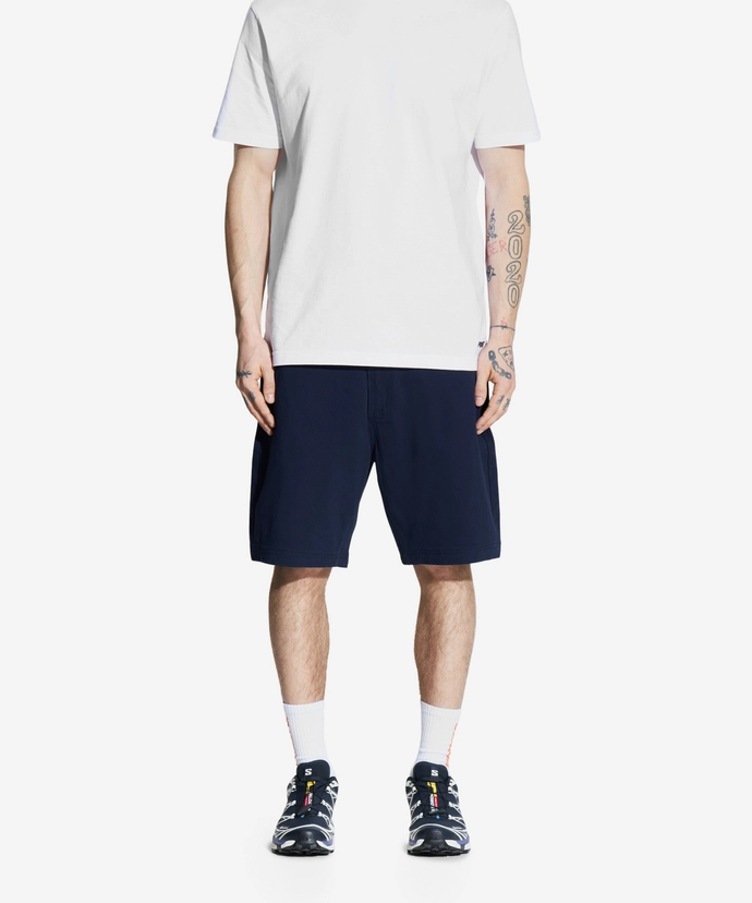 Spodenki męskie materiałowe chino Prosto Gleam granatowe