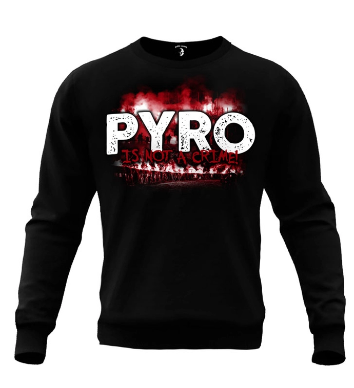 Bluza męska bez kaptura Public Enemy No Pyro No Party crewneck czarna