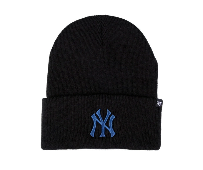 Czapka zimowa unisex 47 Brand MLB New York Yankees czarna niebieska