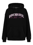 Bluza damska z kapturem oversize Pit Bull Tattoo czarna