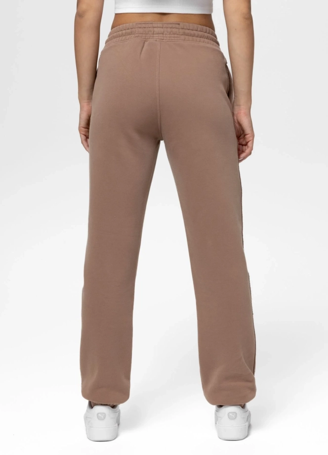 Komplet dresowy damski Pitbull Washed Skull Surf brązowy