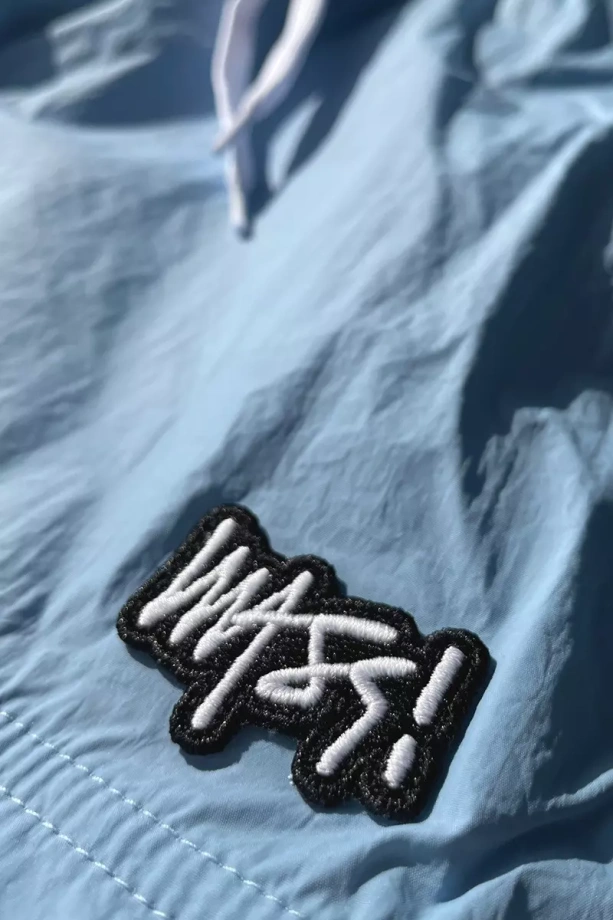 Spodenki męskie kąpielowe Mass DNM Signature Patch niebieskie