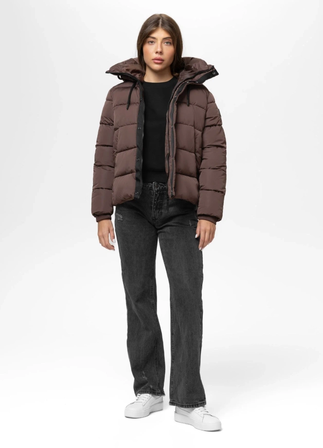 Kurtka damska zimowa Pit Bull Amalia brązowa