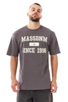 Koszulka męska t-shirt Mass Dnm Campus grafitowa