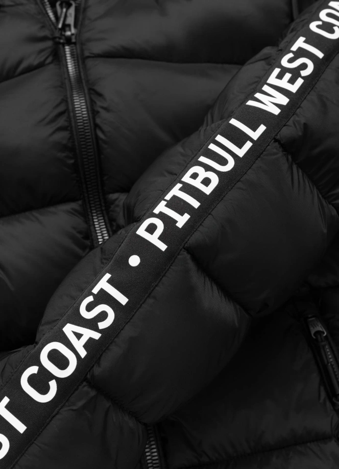 Kurtka damska zimowa Pitbull Solana Tape czarna