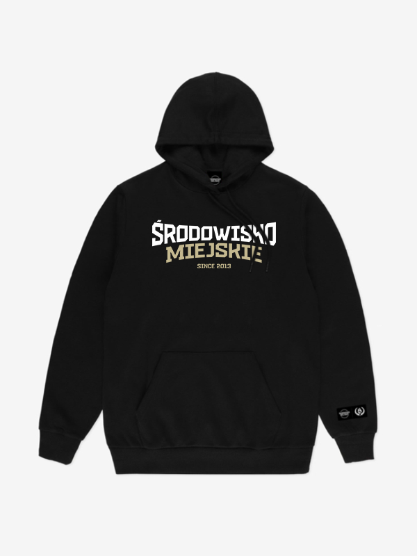 Bluza męska z kapturem Środowisko Miejskie ŚM Mordka czarna
