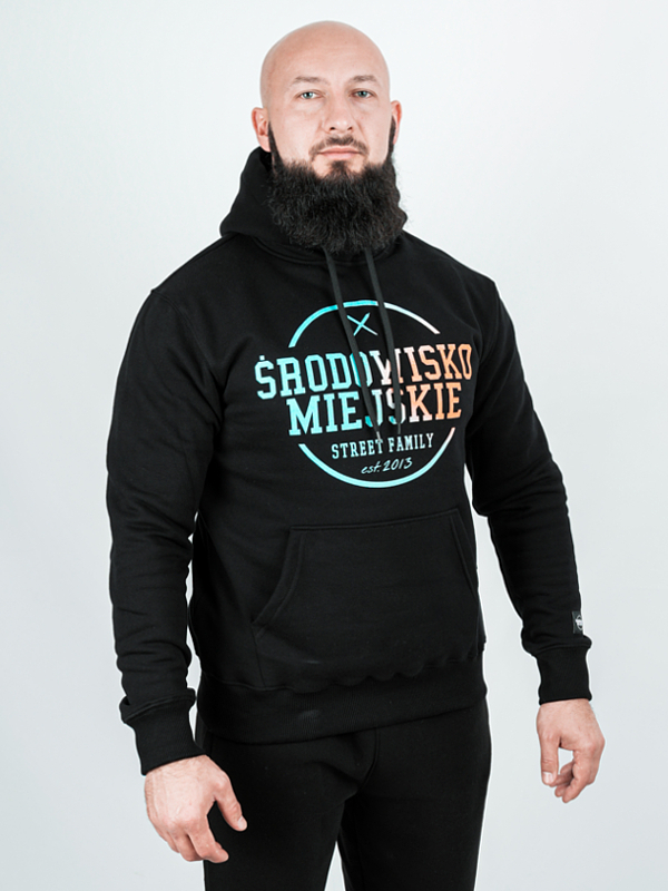 Bluza męska z kapturem Środowisko Miejskie Theme 2.0 czarna