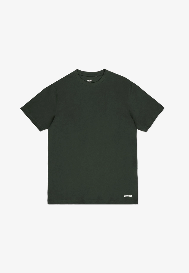 Koszulka męska t-shirt Prosto Basic 3pack multi biały/kremowy/zielony
