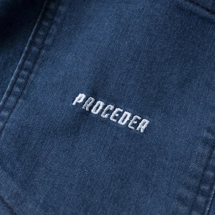 Spodnie męskie jogger jeans Chada Proceder Haft niebieskie