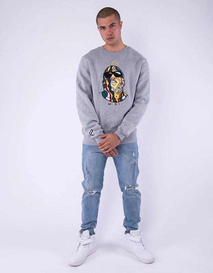Bluza Cayler & Sons Crowned crewneck grey