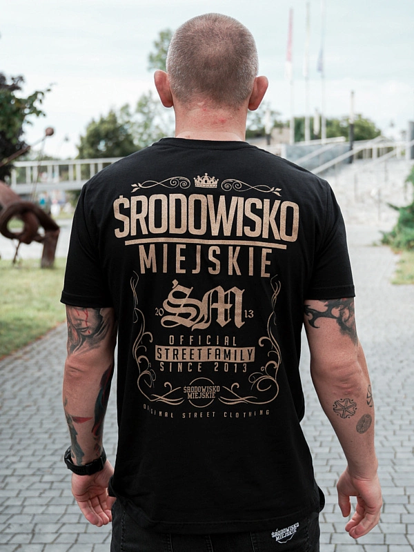 Koszulka t-shirt Środowisko Miejskie Theme czarno/złota