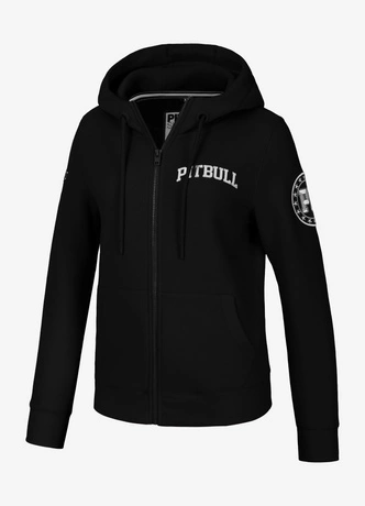 Bluza damska z kapturem Pitbull Pit Bull Tyrian ZIP hooded czarna