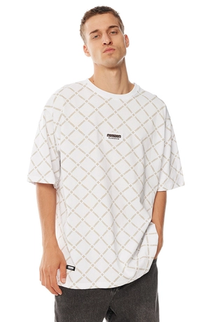 Koszulka męska t-shirt Mass Dnm Monogram biała