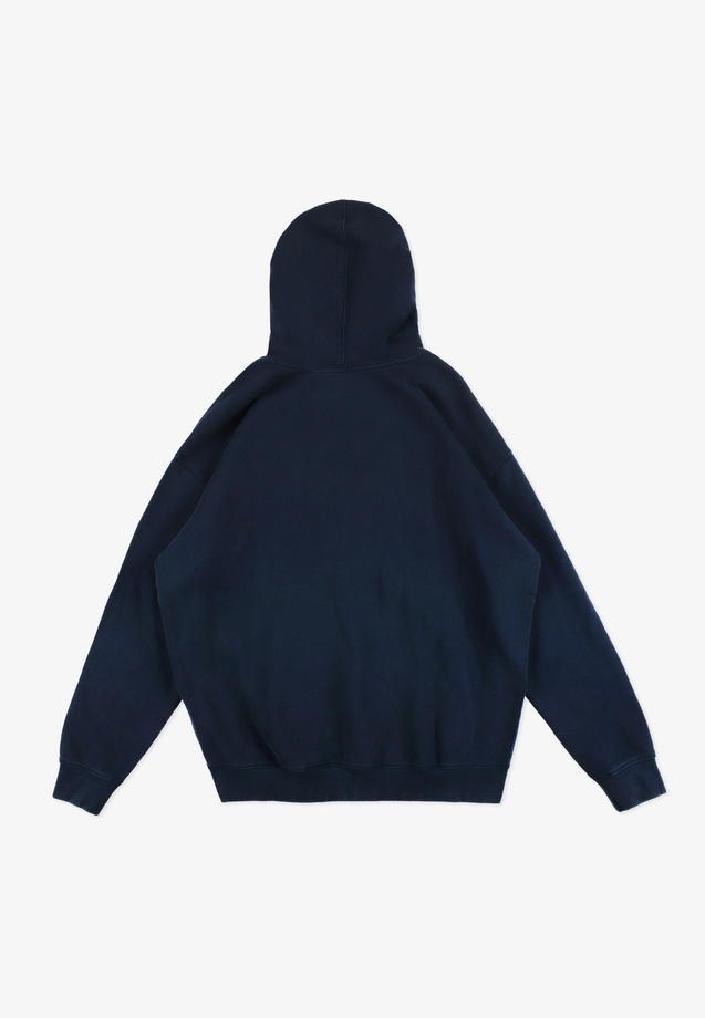 Bluza męska streetwear z kapturem Prosto Big Log granatowa