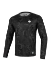 Koszulka Longsleeeve męski Pit Bull Pitbull Performance Pro Plus Net Camo II 24 czarna