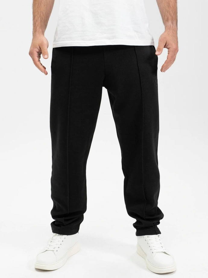 Spodnie dresowe męskie Jigga Wear Gum Simple Crown czarne