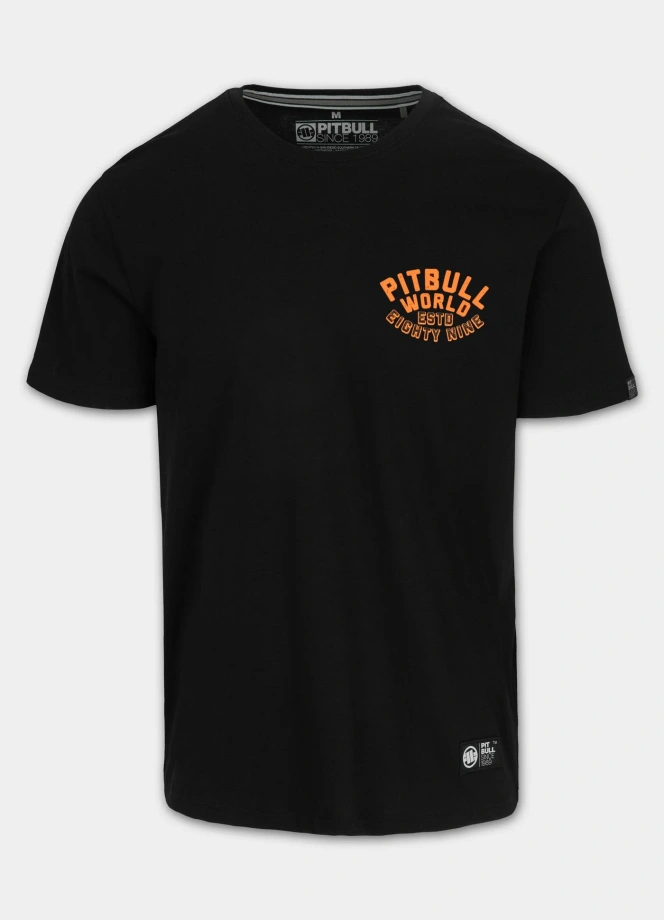 Koszulka męska T-Shirt Pit Bull Guardian Angel czarna