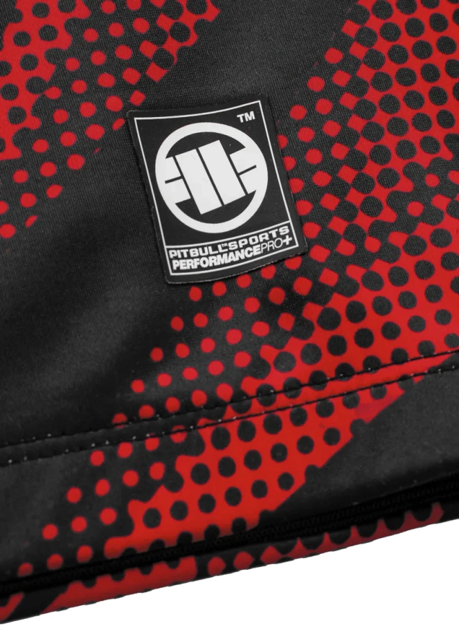 Koszulka męska rashguard Pit Bull Pitbull Longsleeve Dot Camo II czerwona