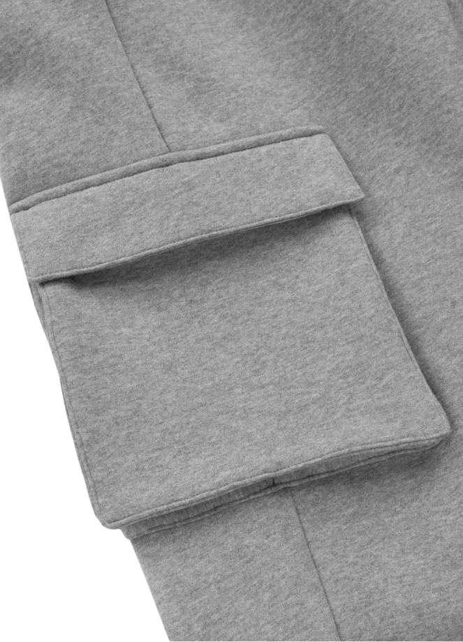 Spodnie dresowe męskie Pit Bull Cypress Cargo szare