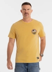Koszulka męska T-Shirt Pit Bull Pitbull Denim Washed Oceanside 25 żółta