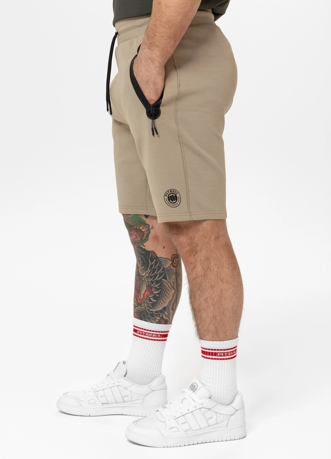 Spodenki szorty dresowe męskie Pitbull Dogwood beżowe