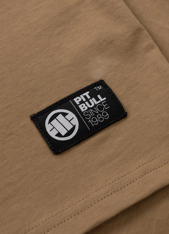 Koszulka męska T-Shirt Pitbull Small Logo brązowa