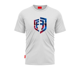 Koszulka męska t-shirt Street Autonomy Fog white/blue biała