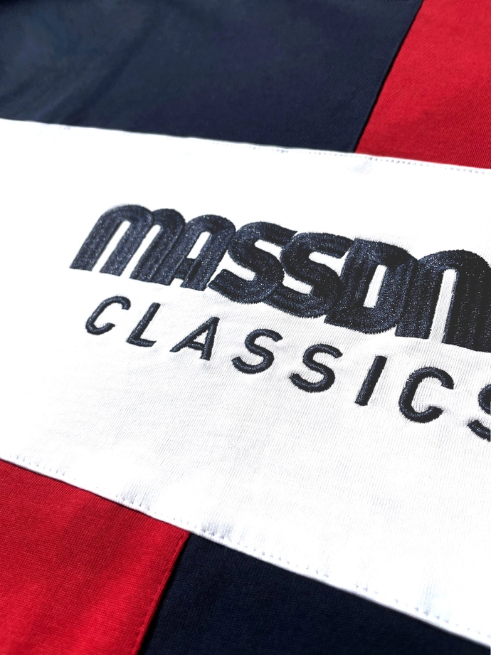 Koszulka męska t-shirt Mass Dnm Tony granatowo/czerwona