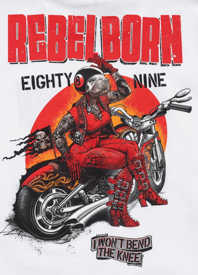 Koszulka t-shirt damska Pit Bull Rebel Born biała