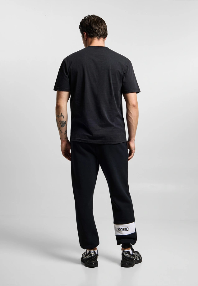 Koszulka męska t-shirt Prosto Root czarno/granatowa